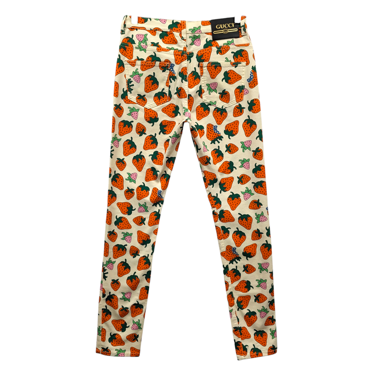 Gucci Strawberry Print Jeans - Size 27 / Small – shopstyle360