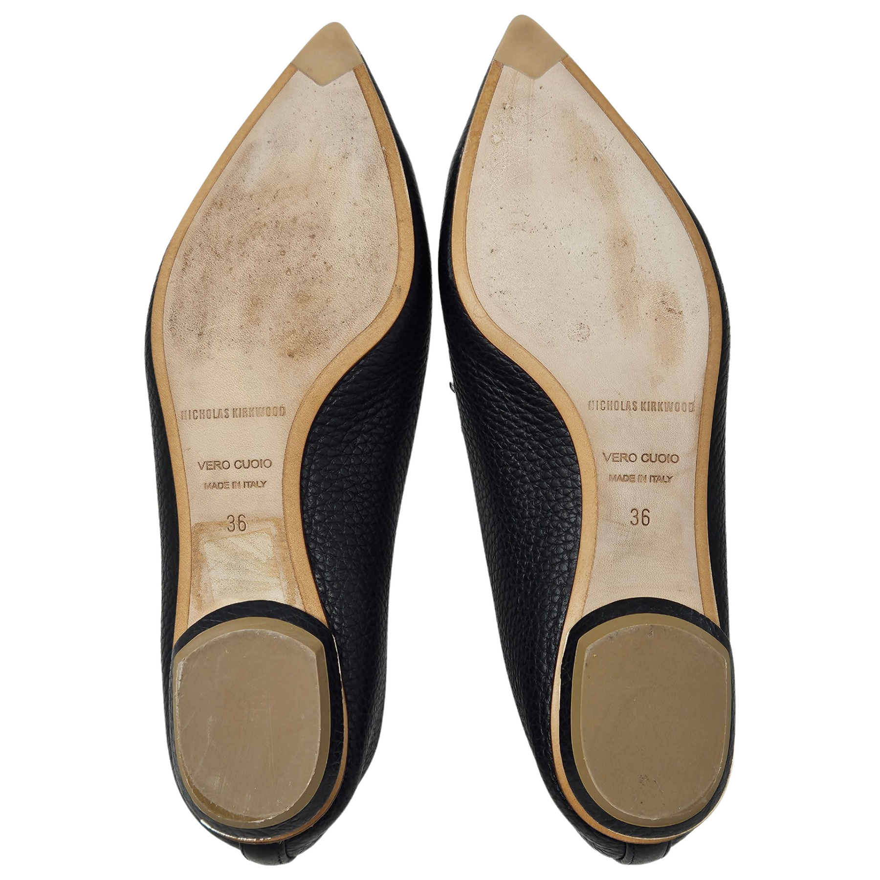 Nicholas Kirkwood Gold Leather Loafers It 36 | 6