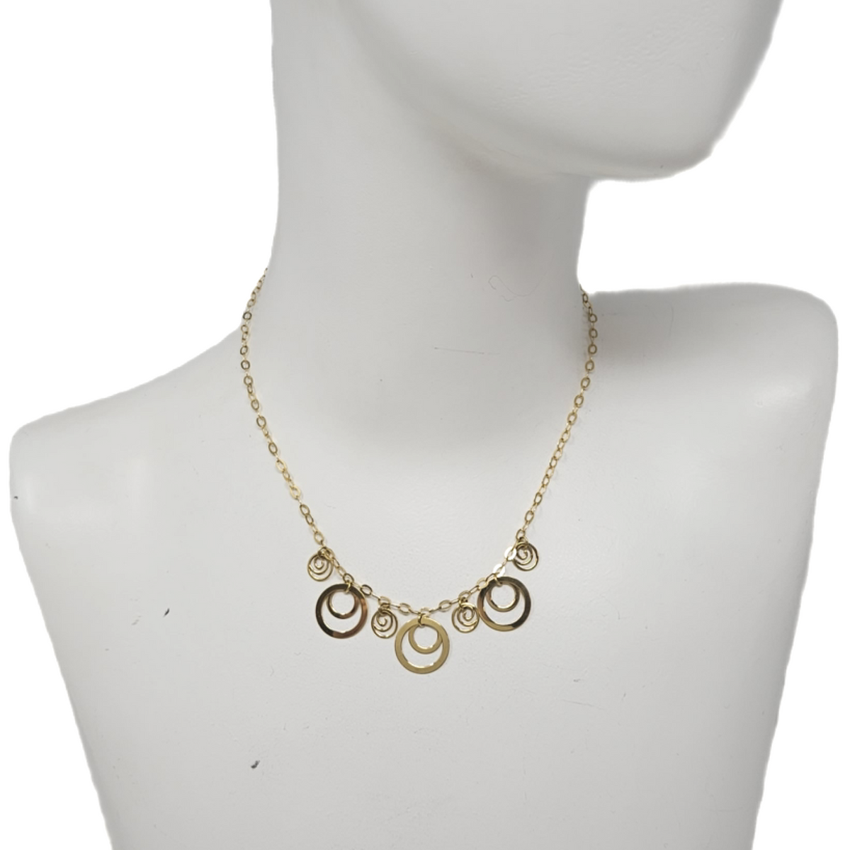 14K Gold Circles Necklace – shopstyle360