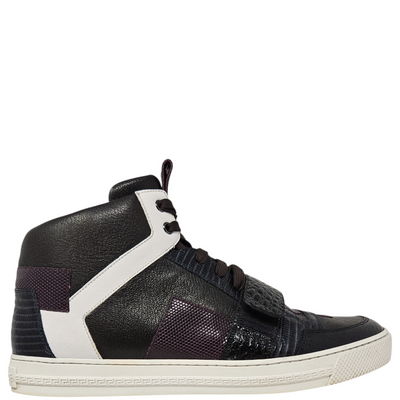 Versace Leather High Top Sneakers Size 45 Versace White Leather Medusa High Top Sneakers Size 45  main image 2