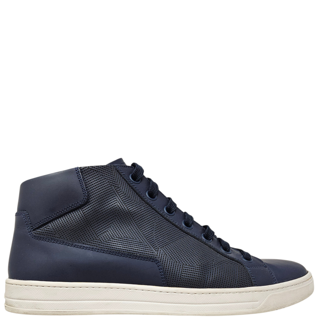 Prada Men's Leather High-Top Sneakers - Size 9 Men's – shopstyle360
