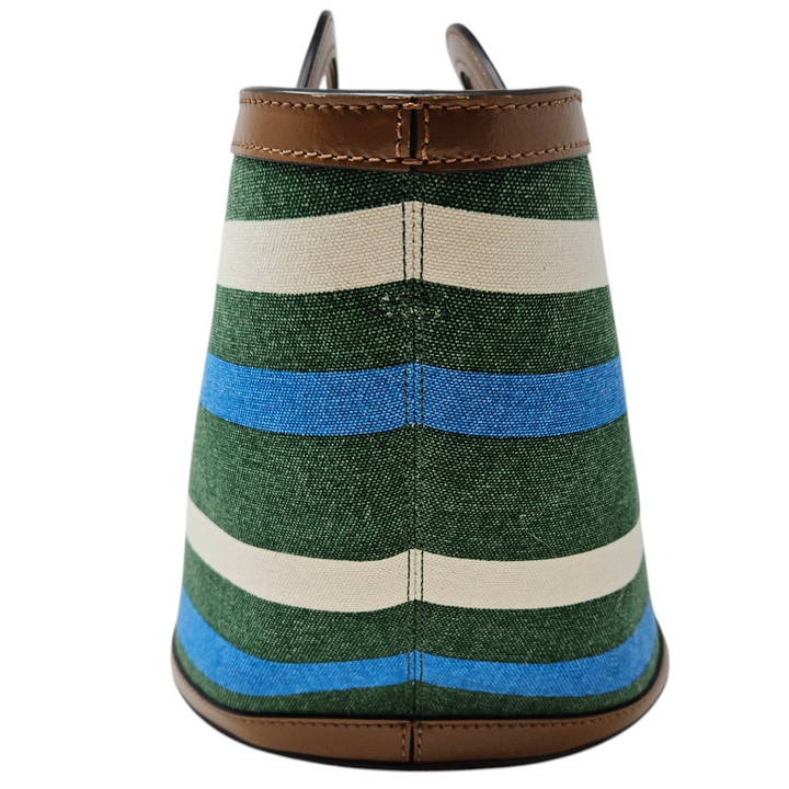 【新品未使用】MARNI TROPICALIA SMALL BUCKET BAG Tropicalia Small Bucket Bag in brown leather and raffia
