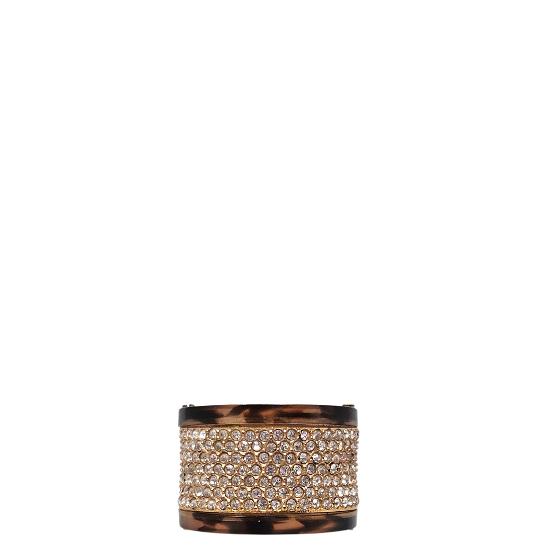 Michael Kors Crystal Pavé Resin Barrel Ring Size