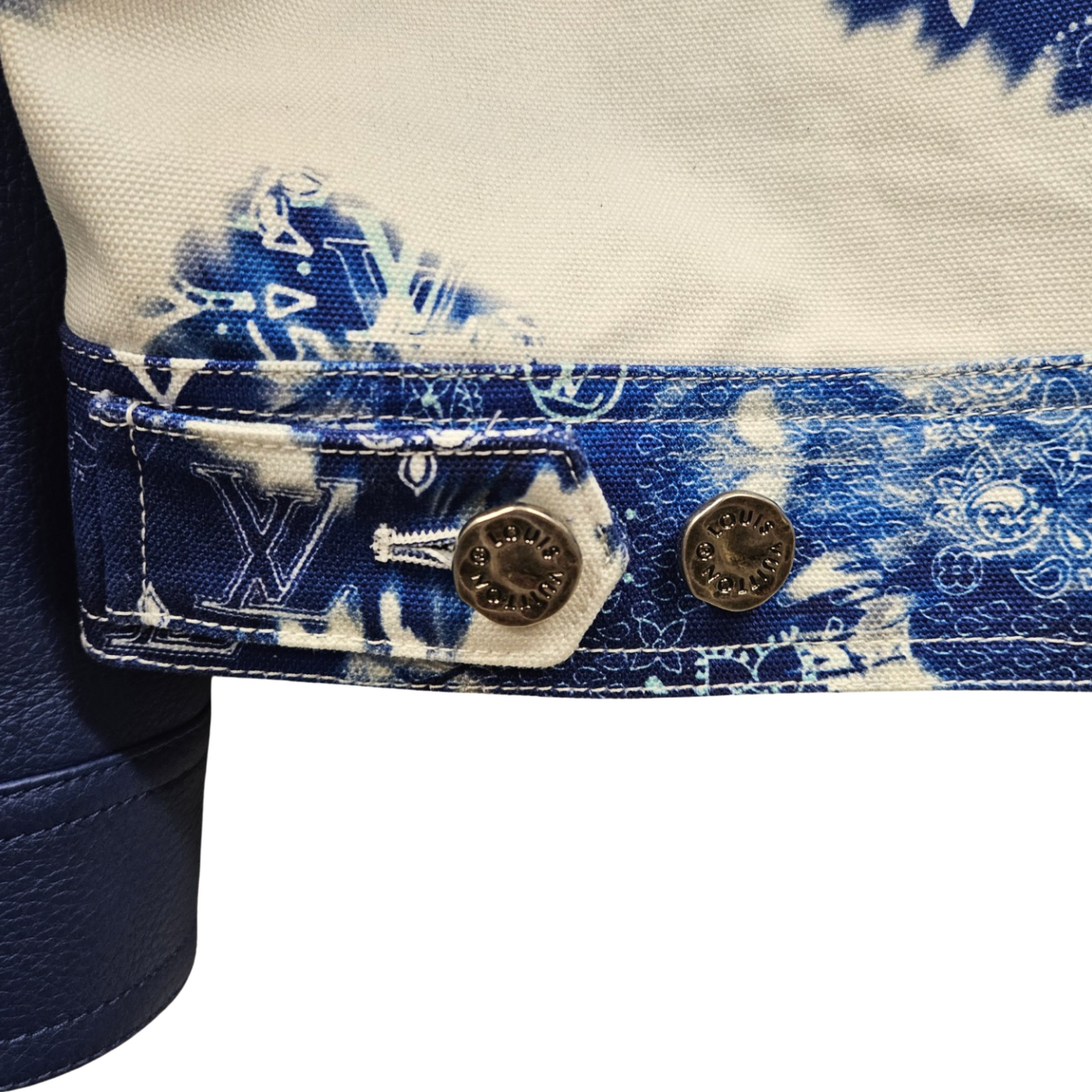 Louis Vuitton Monogram Bandana Mix Leather Denim Jacket - Size 52/ L –  shopstyle360